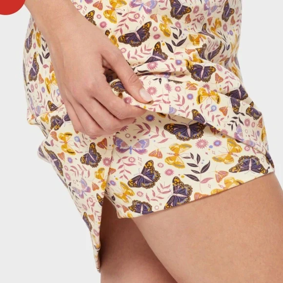 Duluth Trading Co Blue and White Gingham Women's NoGA Naturale Cotton Skort - Picture 12 of 12